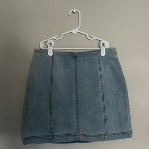 wild fable jean mini skirt with zipper